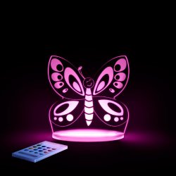 Butterfly Night Light, LED 12 colors with interactive remote