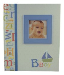 C.R. Gibson B is for Boy Keepsake Memory Book of Baby’s First Year (Discontinued by Manufacturer)