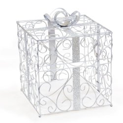 Cathy’s Concepts Reception Gift Card Holder, Silver