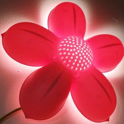 Children’s Pink Flower Wall Lamp, Bulb Is Included