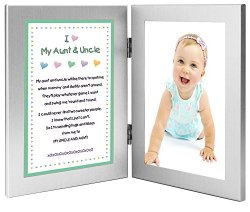 Christmas Gift for Uncle and Aunt – Sweet Poem From Niece or Nephew – 4×6 Frames – Add Photo