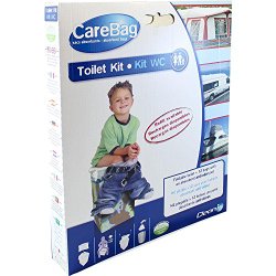 Cleanis Foldable, Reusable Toilet Kit with 12 Green Friendly Absorbent Bags