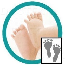 “Deluxe” Baby Inkless Footprint Kit with White Papers