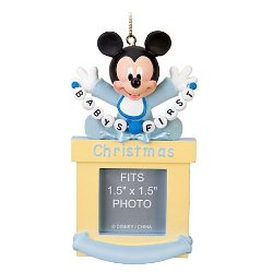 Disney Baby Boy First Mickey Mouse Photo Frame Ornament