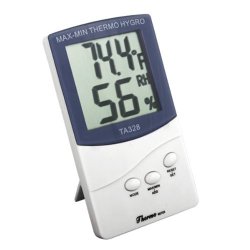 Foxnovo TA328 2-in-1 LCD Digital Thermometer Temperature Meter Hygrometer with Stand (White)