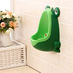 Frog Children Potty Toilet Training Kid Urinal for Boy Pee Trainer Bathroom Green