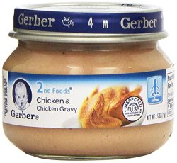 Gerber 2nd Foods Meats, Chicken & Chicken Gravy, 2.5-Ounce (Pack of 12)