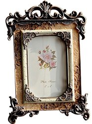 Giftgarden Picture Frame – Classic Royal Palace Frame for Table Top or Wedding Decoration 4 x 6-inch