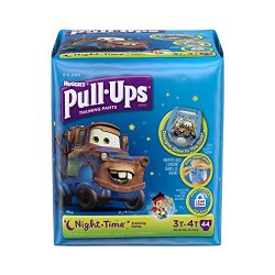 Huggies Pull-Ups Night Time Training Pants for Boys, 3T-4T, 42 Count (Pack of 2)