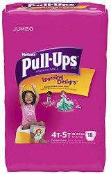 Huggies Pull-Ups Training Pants – Learning Designs – Girls – 4T-5T – 18 ct