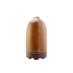 Joly Joy® 100ml Aromatherapy Diffuser Aroma Humidifier Essential Oil Air Diffuser with LED light for Home Office SPA Bedroom (Wood)