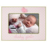 Malden International Designs Ceramic Picture Frame, Baby Girl, 4″ x 6″