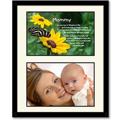 Mommy Gift from Baby Daughter or Son – Sweet Poem in 8×10 Frame – Add 4×6 Photo