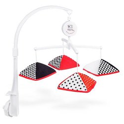 Musical Infant Stimulation – Black, White & Red Mobile