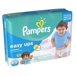 Pampers Easy Ups Boys Mega Pack, 33 Count,Size 6 (4T-5T)