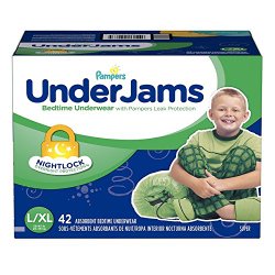 Pampers Underjams for Boys, L/xl, Size 8 (58-85 Lbs.), 40 Ct.