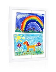 Pearhead Children’s Artwork Storage Frame, White