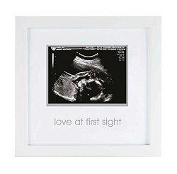 Pearhead Love at First Sight Sonogram Frame, White