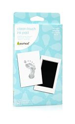 Pearhead Mess-Free and Clean-Touch Ink Pad, Black