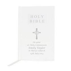 Personalized King James Holy Bible – Personalized for FREE – Perfect for New Born, Christening, Baptism, Holy Communion, Wedding