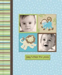 Silly Monkey Baby Boy – Baby’s First Five Years Keepsake Record Book with Storage Box 5742500