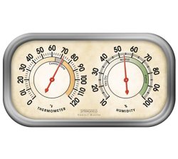 Springfield Color Track Humidity Meter and Thermometer