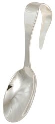 Stephan Baby Keepsake Silver Plated Bent-Handled Spoon in Satin-Lined Gift Box