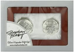 Stephan Baby Satin-Lined Rosewood Keepsake Box with Silver Plated First Tooth and First Curl Boxes