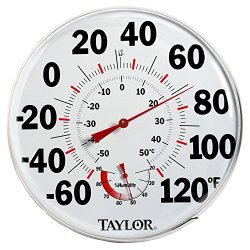 Taylor Precision Products Humidiguide Dial Thermometer (12-Inch)