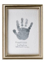 The Grandparent Gift Co. Photo Frame, Baptism Handprint