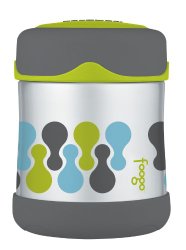 THERMOS FOOGO Vacuum Insulated Stainless Steel 10-Ounce Food Jar, Tripoli Pattern