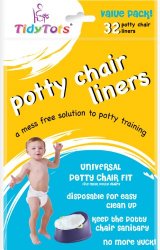 TidyTots Disposable Potty Chair Liners – Value Pack – Universal Potty Chair Fit (fits most potty chairs) – 32 Liners