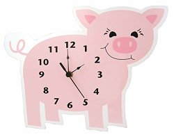 Trend Lab Baby Barnyard Wall Clock, Piglet
