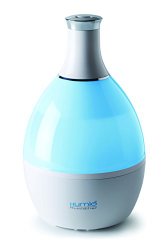 Tribest Humio HU-1020-B Ultrasonic Cool Mist Humidifier and Night Lamp with Aromatherapy Compartment, White