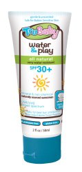 TruBaby Water and Play SPF 30 Plus Water-Resistant UVA/UVB Sunscreen Lotion, Unscented, 2 Ounce