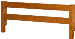 100% Solid Wood Safety Rail Guard by Palace Imports, Honey Pine Color, 14.5″H x 42.5″W, 2″x 2″ Posts, Rubberized Metal Connectors Included. Mattress Height Up To 8″. Requires Assembly