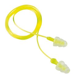 3M Peltor Tri-Flange Ear Plugs, Green, 3-Pack