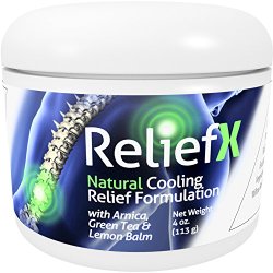 4oz ReliefX By Naturo Sciences ™ Natural Topical Cream For Temporary Pain Relief for Joints and Muscle Discomfort