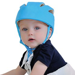 ABUSA Infant Baby Toddler Safety Helmet Kids Head Protection Hat for Biking Walking Crawling – Blue