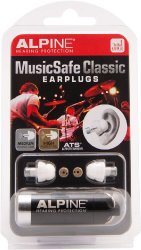 Alpine Hearing Protection MusicSafe Classic Earplugs for Musicians