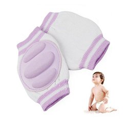 Breathable Unisex Infant Toddler Baby Kneepads Knee Pad Crawling Safety Protector Toddler Crawling knee Purple