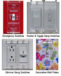 Clearview Child Resistant, Handicap Accessible Switch Guard