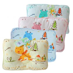 COFFLED® New Cute Soft Cotton Baby Newborn Infant Toddler Sleeping Support Pillow Prevent Flat Head Flathead Gift