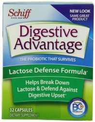 Digestive Advantage Probiotics – Lactose Defense Formula Probiotic Capsules, 32 Count (Pack of 3)