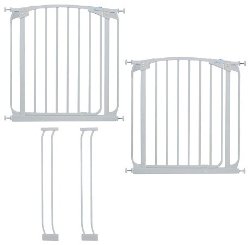 Dreambaby Swing Close Gate Value Pack, Includes 2 Gates and 2 Extensions