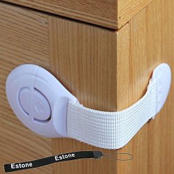Estone® Baby Kids Child Toddler Safety Door Lock Fridge Drawer Toilet Cupboard Cabinet (10pcs)