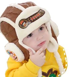 FEITONG(TM) New Warm Cool Baby Boys Girls Kids Winter Warm Pilot Cool Cap Hat Beanie