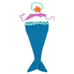 Foxnovo Handmade Wool Weave a Mermaid Baby Props