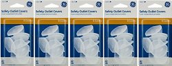 GE Outlet Safety Covers, Clear 40 Count