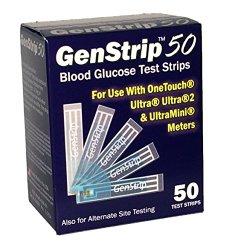 GenStrip50 Test Strips For Use with OneTouch Ultra meters